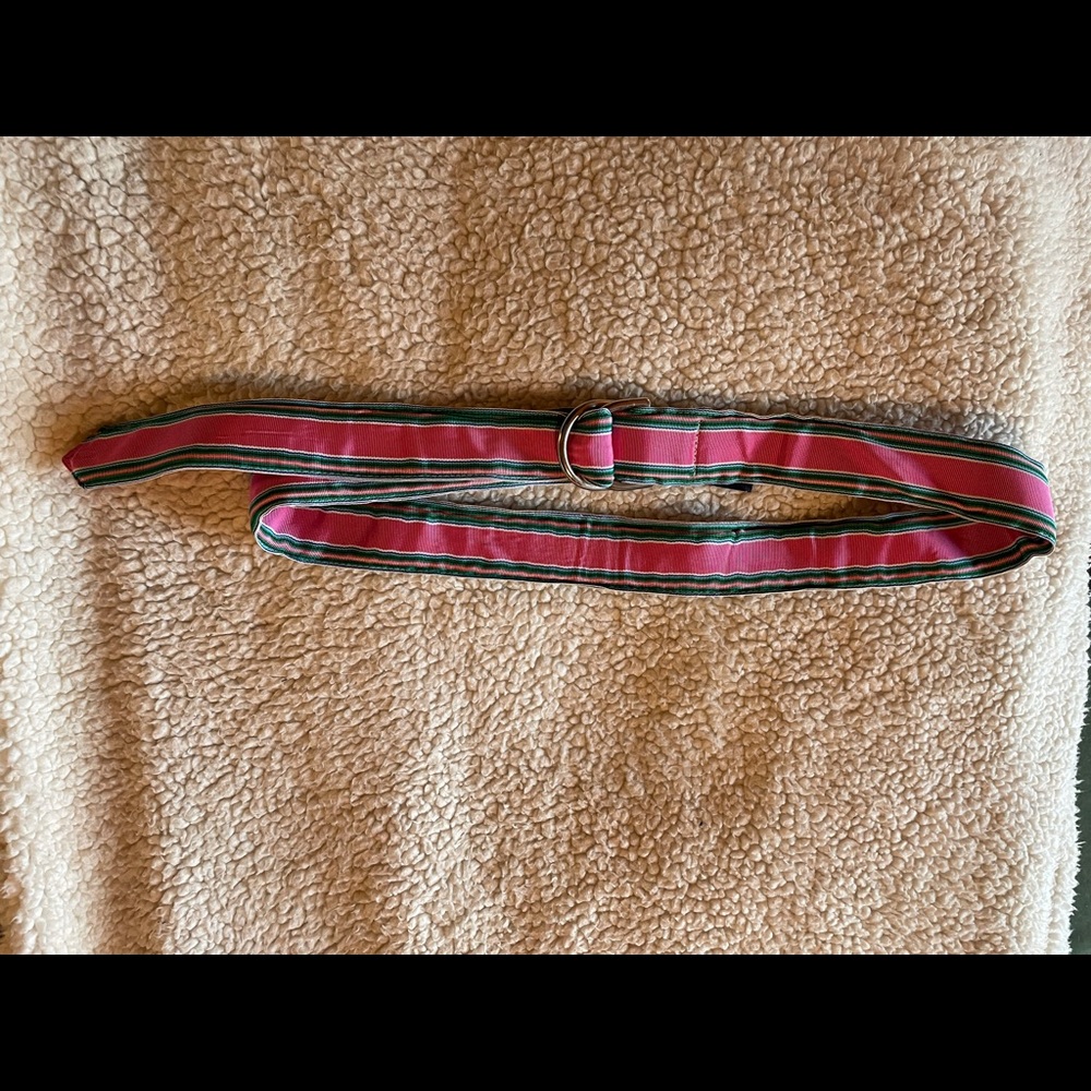 CK Bradley striped ribbon belt-large
